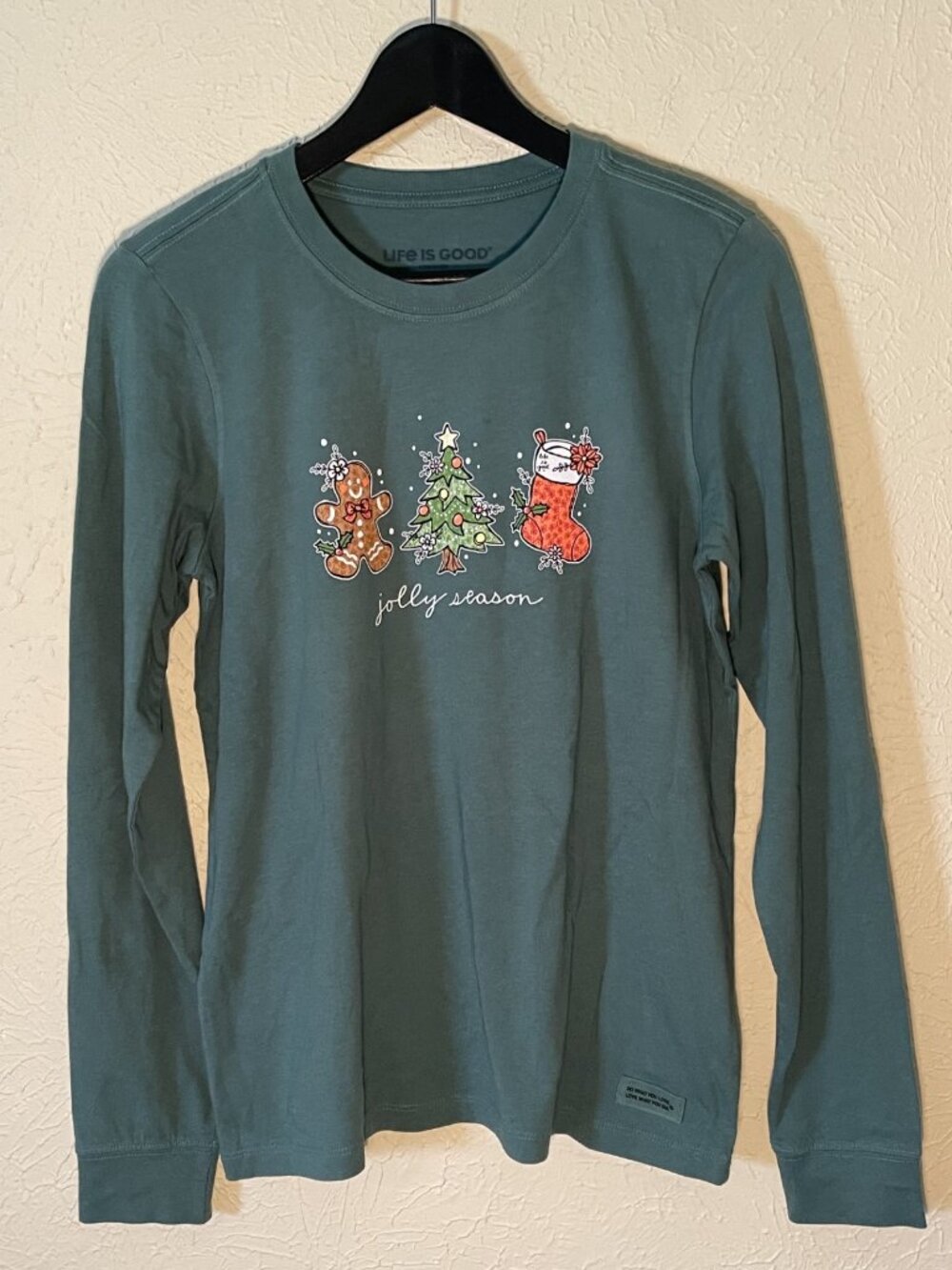 Life is Good NWT "Jolly Season" long sleeve t-shirt, Size S